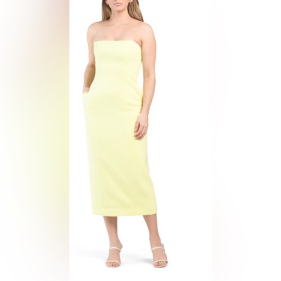 A.L.C. Elizabeth DressStrapless Light Yellow Dress/
 /Color: Citrine - Picture 1 of 11